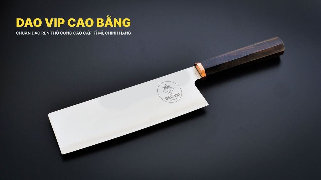 Dao thái thép trắng cao cấp CT10, an toàn, vệ sinh, HÀNG CHUẨN CỦA DAO VIP CAO BẰNG