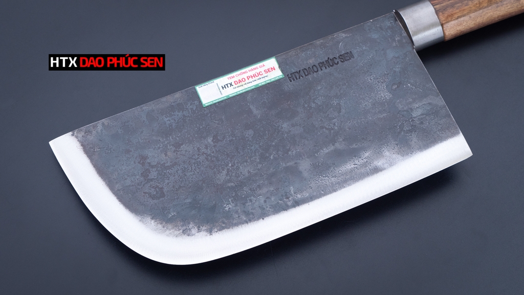 Dao tầu chặt xương - Thép nhíp ô tô - Cán cẩm khâu inox - DCX01