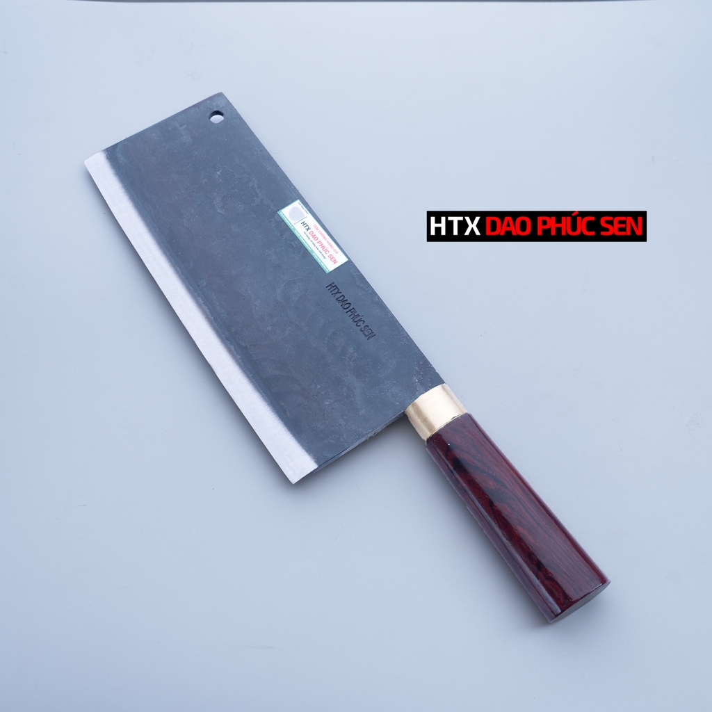 Dao chặt xương sắc bén - Thép nhíp ô tô - Cán cẩm khâu đồng - G06D