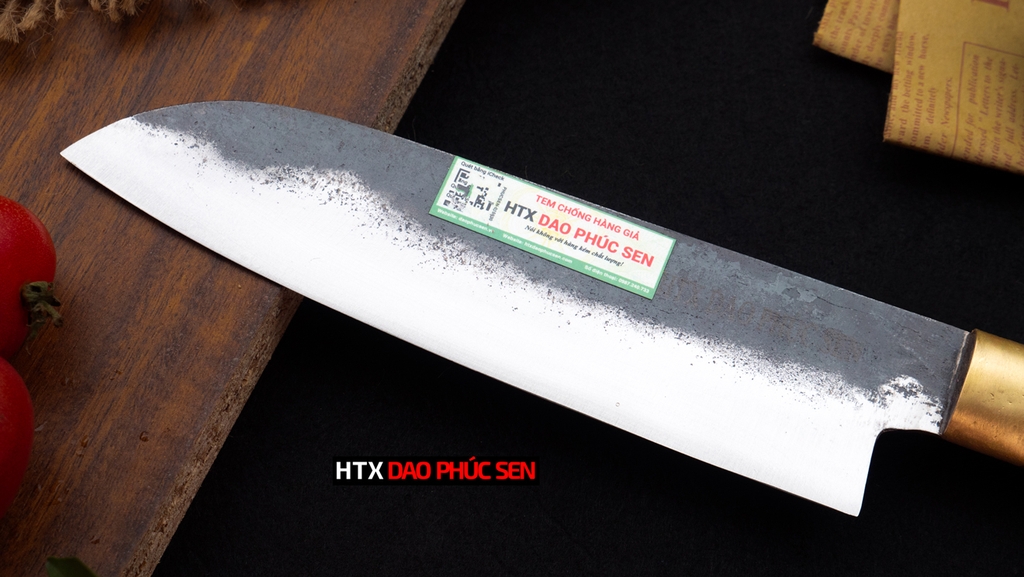 Dao lọc thái thép nhíp xe cán gỗ hương CL10NH  / HTX DAO PHÚC SEN