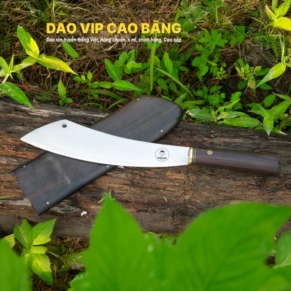 Dao Đi Rừng Thép Trắng Có Vỏ - M28XKVG Dao Vip Cao Bằng