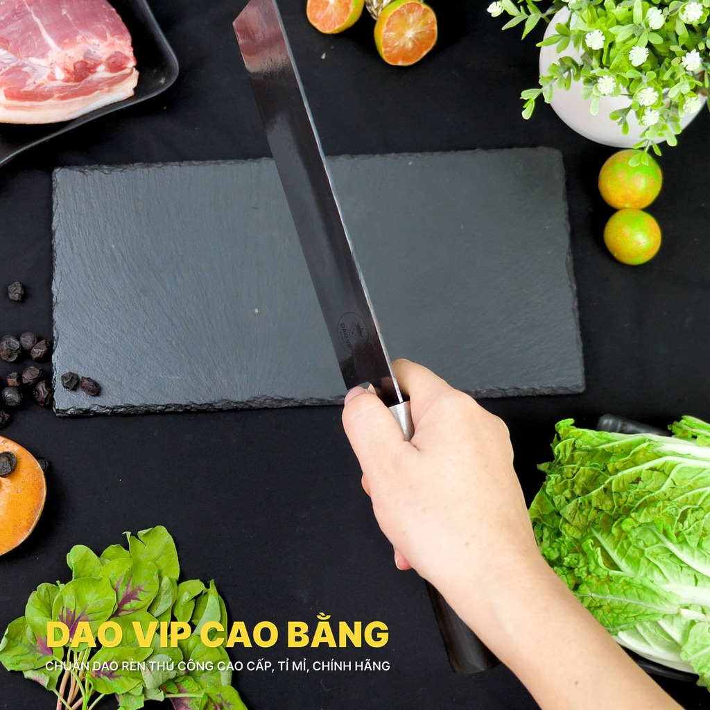 Dao thái thịt cán mun CT10M DAO VIP CAO BẰNG
