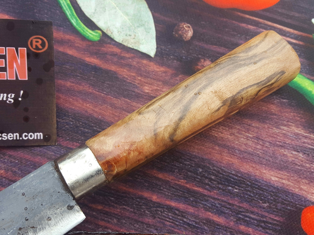 Dao phile sắc bén - Thép nhíp ô tô - Cán cẩm khâu inox - N04