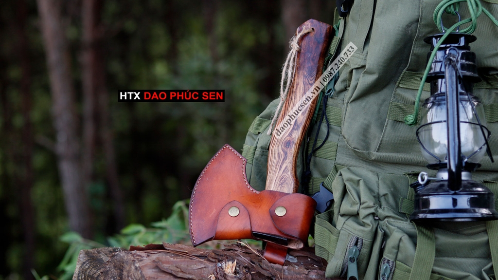 Rìu đi rừng R04N sắc bén, HÀNG CHUẨN CỦA DAO VIP - HTX DAO PHÚC SEN