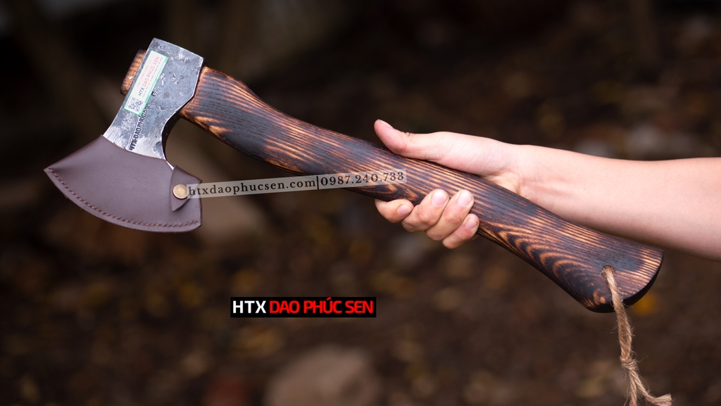 Rìu đi rừng R04TBD sắc bén, hàng chuẩn chính hãng CỦA DAO VIP - HTX DAO PHÚC SEN