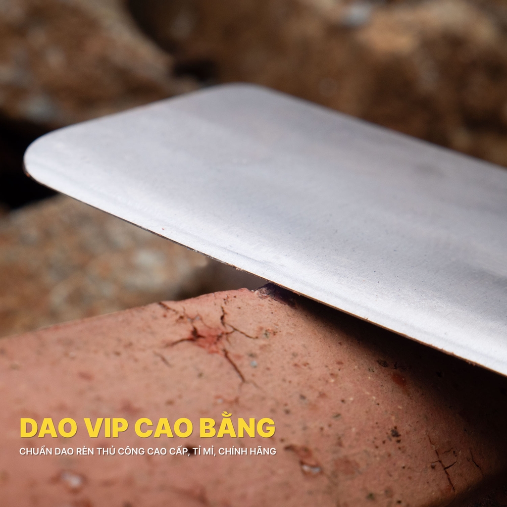 Dao xây thép trắng rèn thủ công bền đẹp đầm tay DXKR