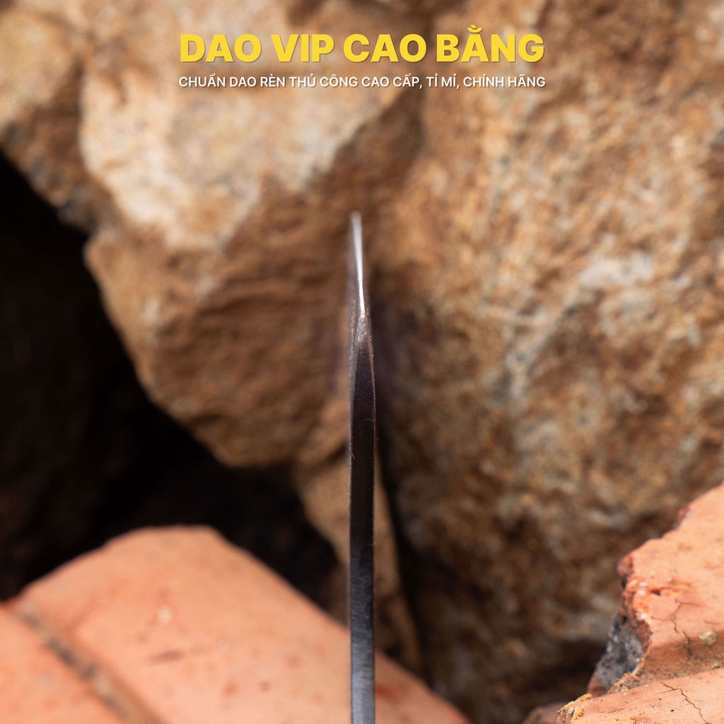 Dao xây thép nhíp rèn thủ công bền đẹp đầm tay DXN