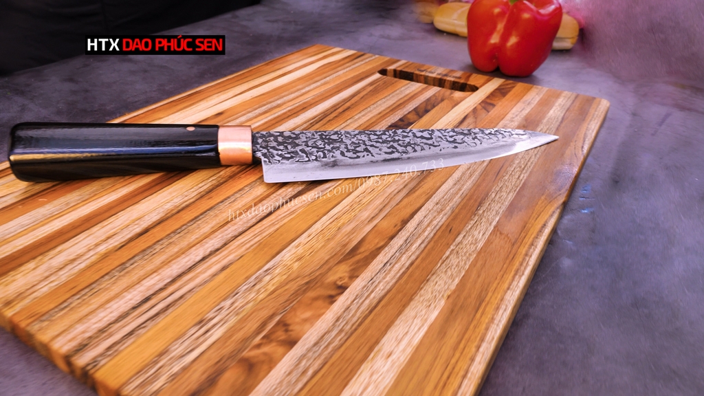 Thớt Gỗ Teak Cao Cấp - Cắt Thái, Trang Trí - 40,5x30,5x1,4cm - CNTN03