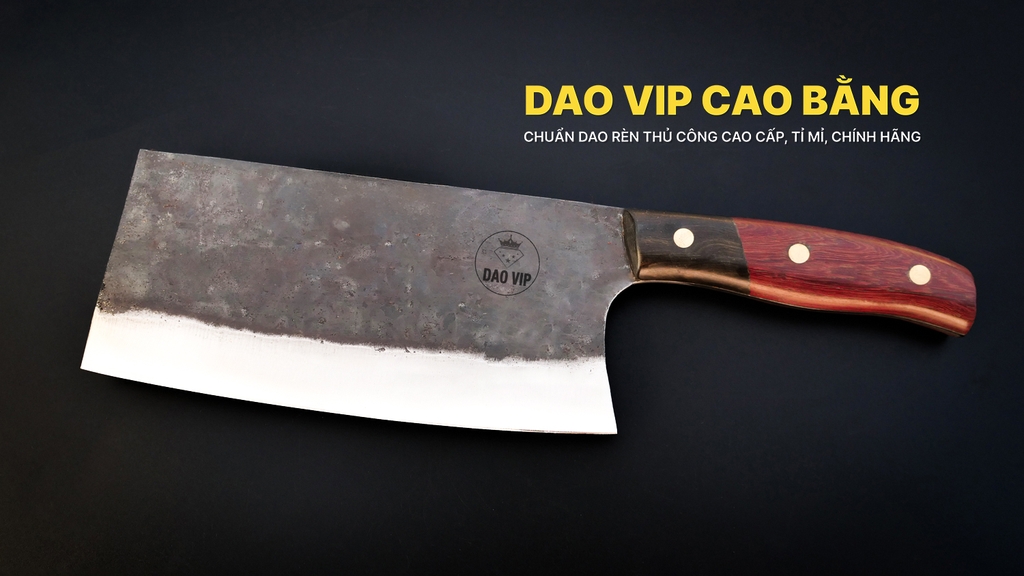 Dao chặt gà cao cấp nhíp xe - SG07 DAO VIP CAO BẰNG