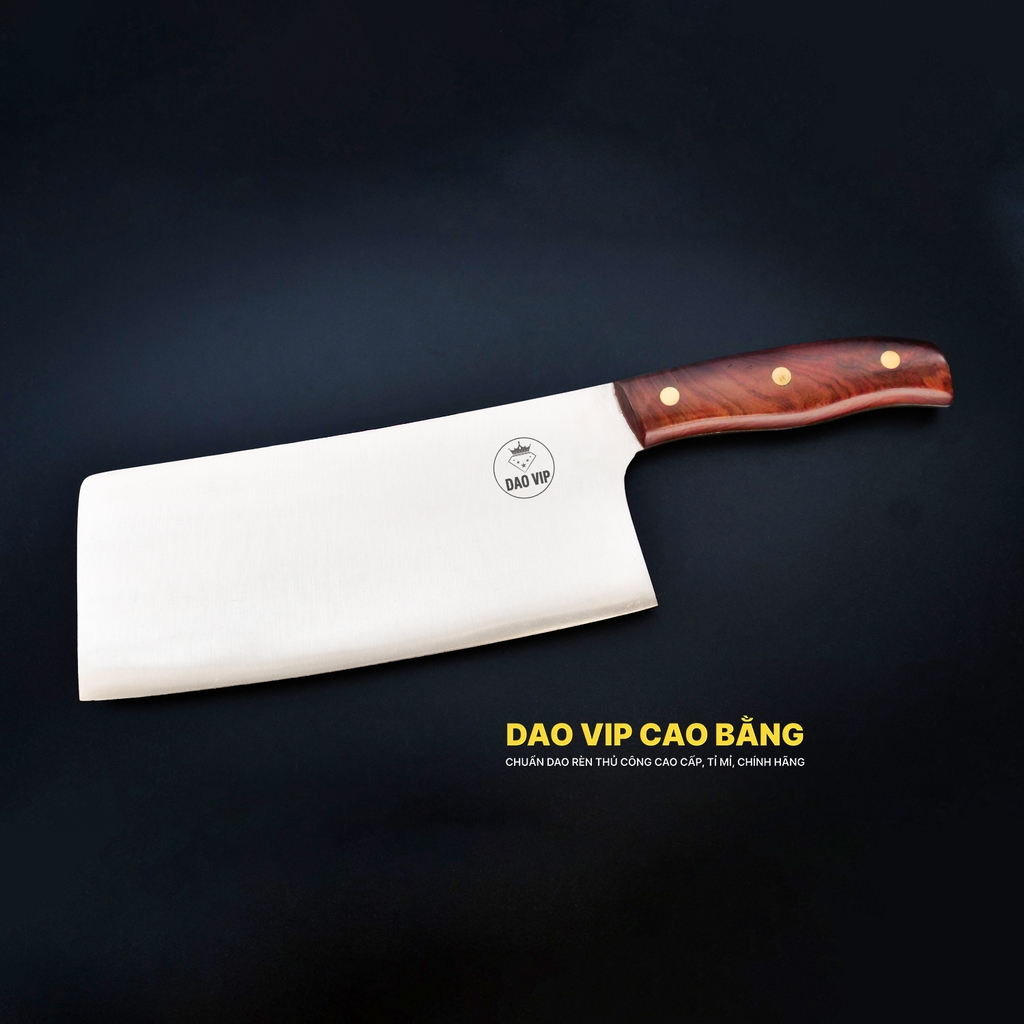 Dao chặt gà cao cấp thép trắng - SGK04 DAO VIP CAO BẰNG