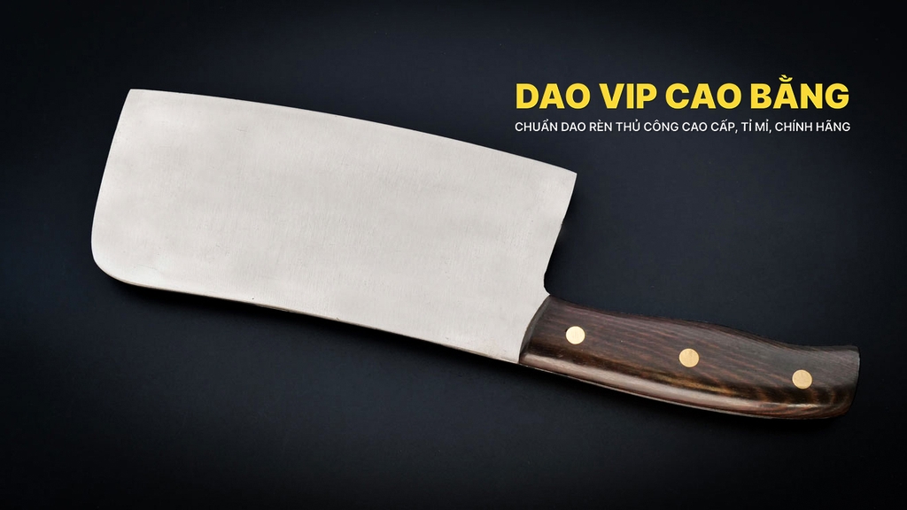 Dao chặt xương cao cấp thép trắng - SXK01 dao vip cao bằng