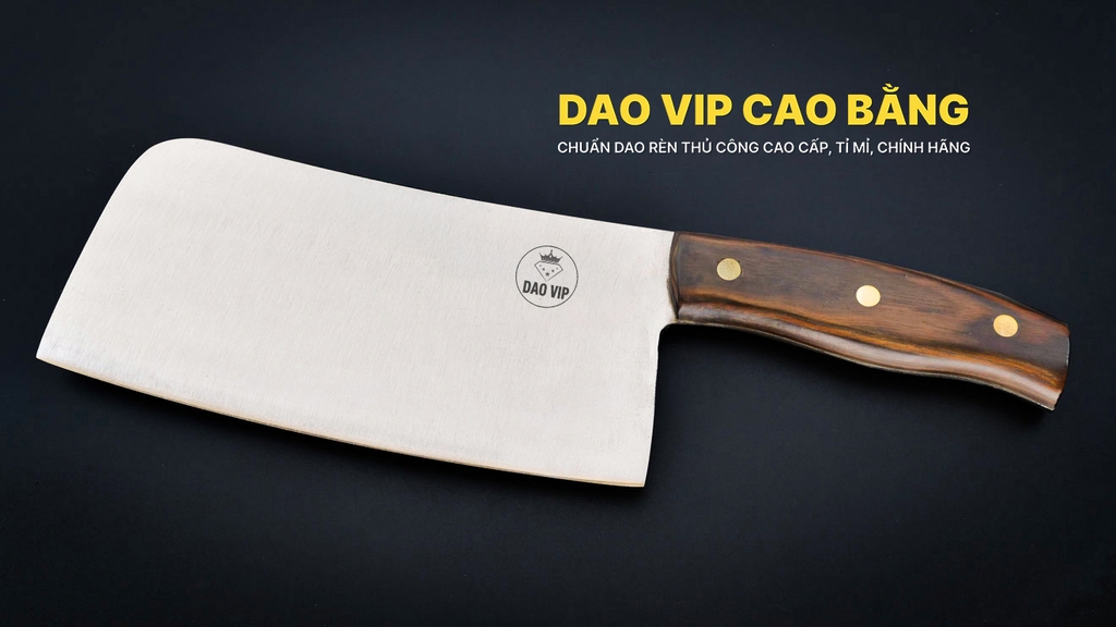 Dao chặt xương cao cấp thép trắng - SXK01 dao vip cao bằng