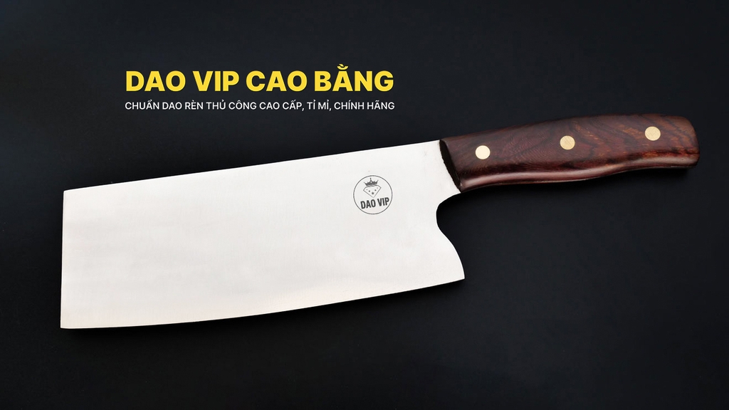 Dao thái thịt thép trắng - STK02 DAO VIP CAO BẰNG