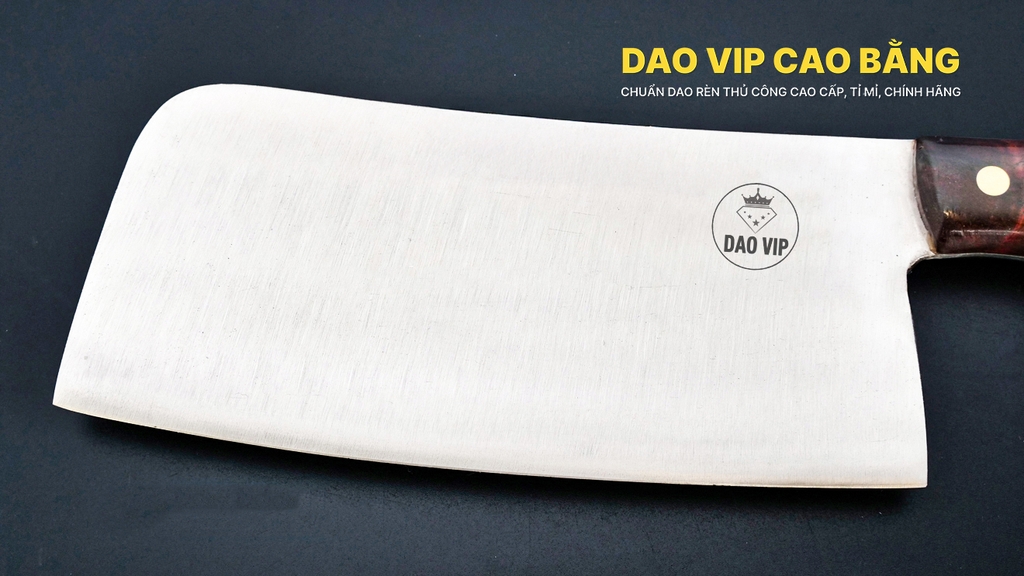 Dao chặt gà vịt thép trắng - SGK02 DAO VIP CAO BẰNG