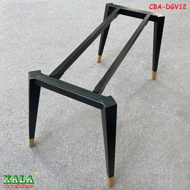 Chân bàn ăn đa giác vàng 800x1200mm CBA-DGV12