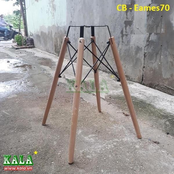 Chân bàn gỗ sắt đan CB - Eames 70cm