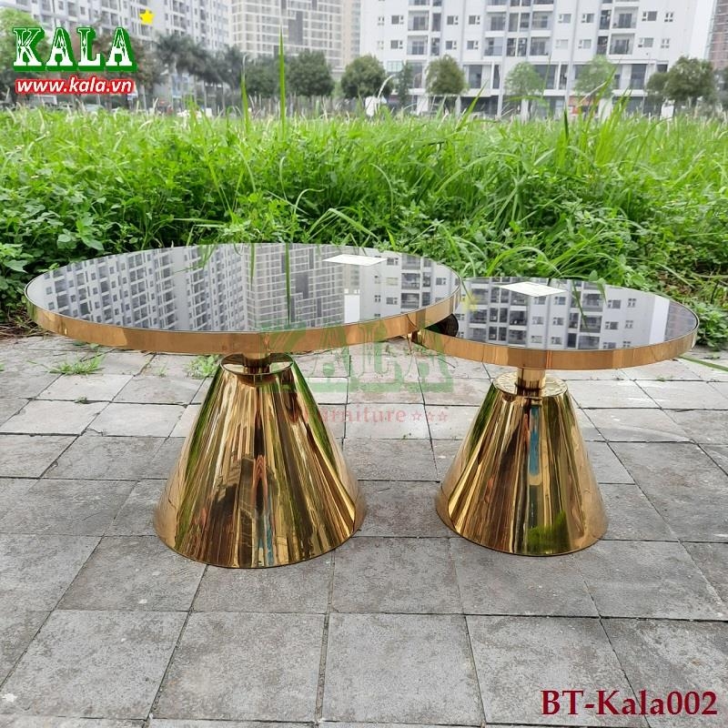 Bộ bàn trà inox mạ PVC BT-Kala002