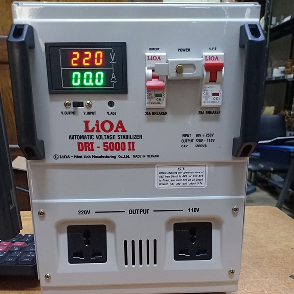 ỔN ÁP LIOA 5KVA GIÁ BAO NHIÊU? 5KVA SH, DRI, DRII