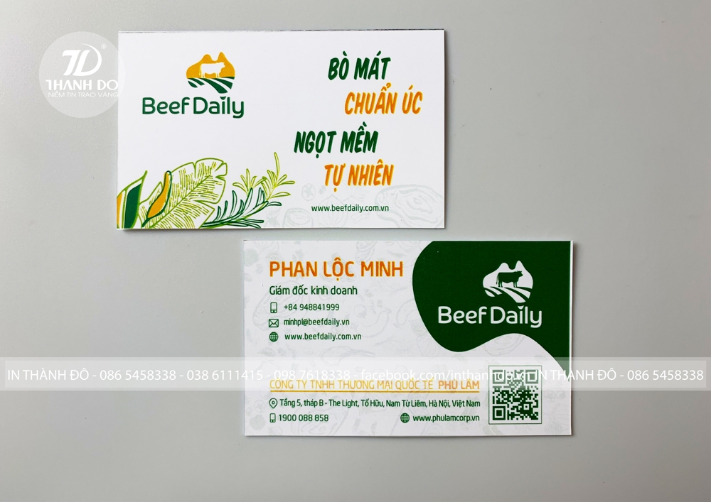 Ảnh 6 : Card visit  tăng sự nổi bật cho thương hiệu ( In Thành Đô)