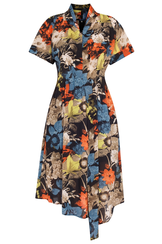 Đầm Briar Asymmetric Dress/ Flower Prints