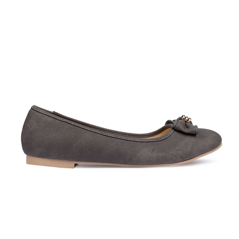 Giày búp bê mũi tròn đính nơ BB01029