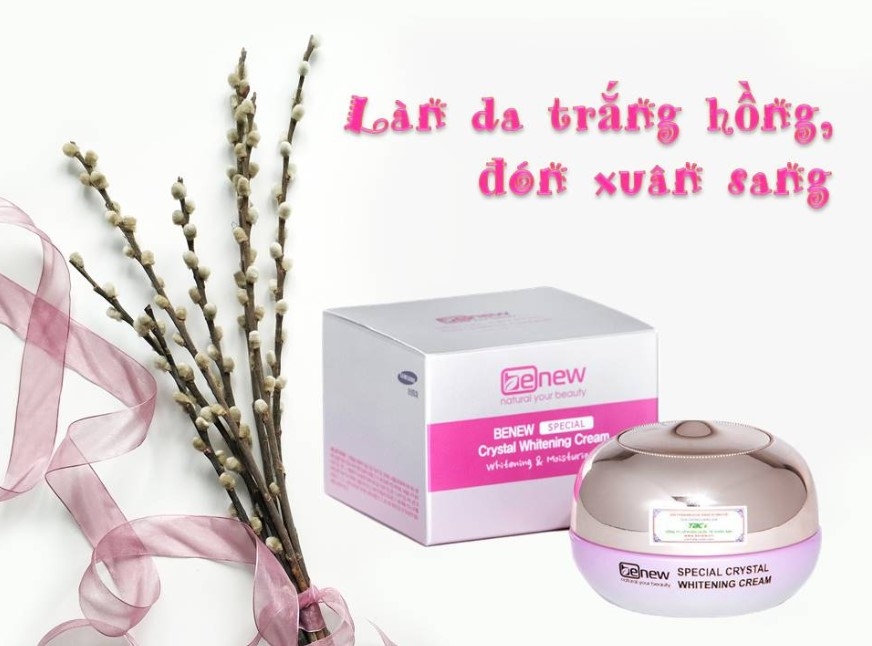 Kem dưỡng trắng da Ngọc Trai BENEW Special Crystal Whitening Cream