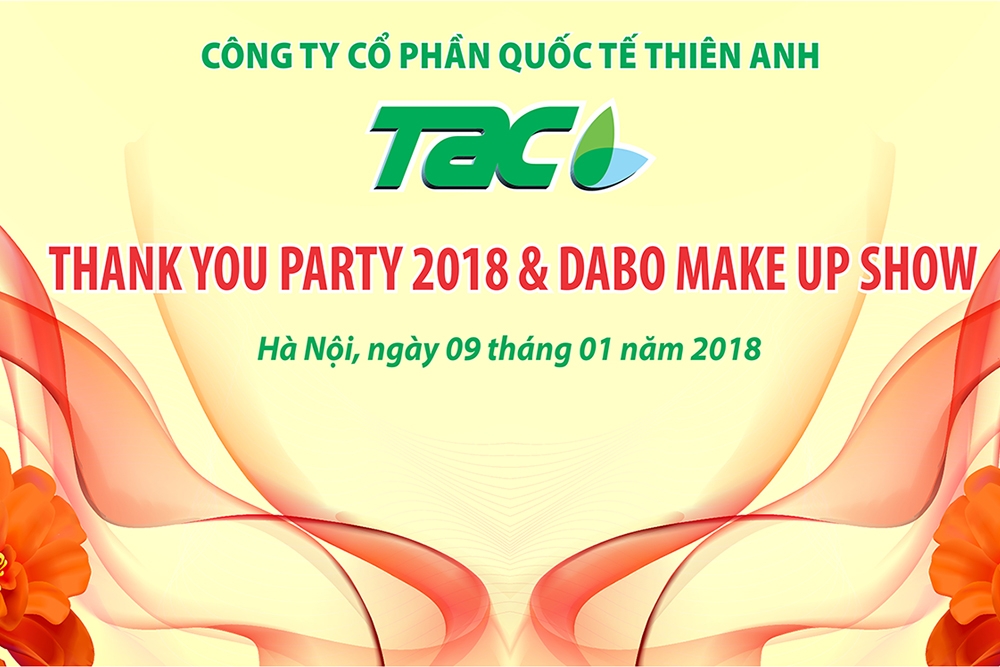 Chương trình THANK YOU PARTY 2018, DABO MAKE UP SHOW