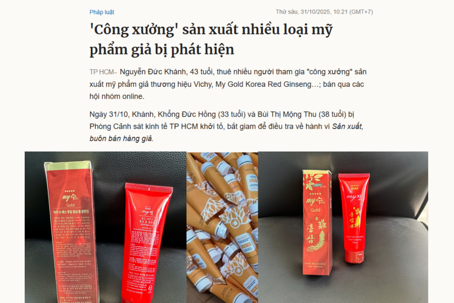 Cảnh Báo Hàng Giả – Bảo Vệ Người Tiêu Dùng Thương Hiệu My Gold Tại Việt Nam