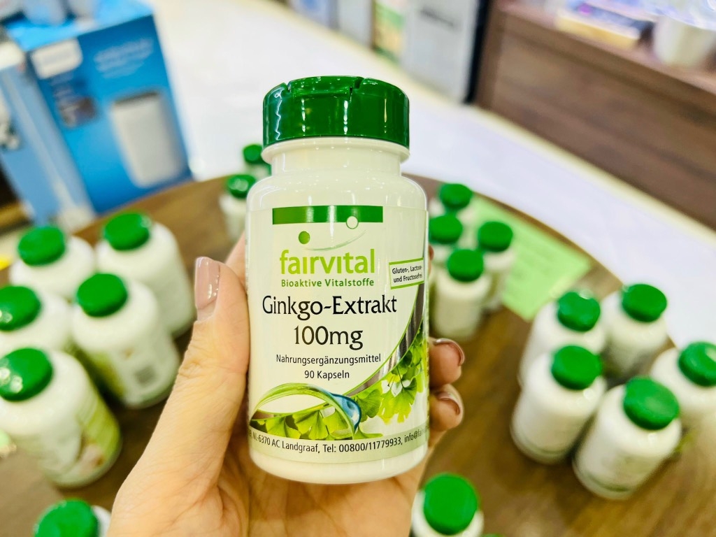 Hộp 90 viên uống bổ não Fairvital Ginkgo Extrakt 100mg