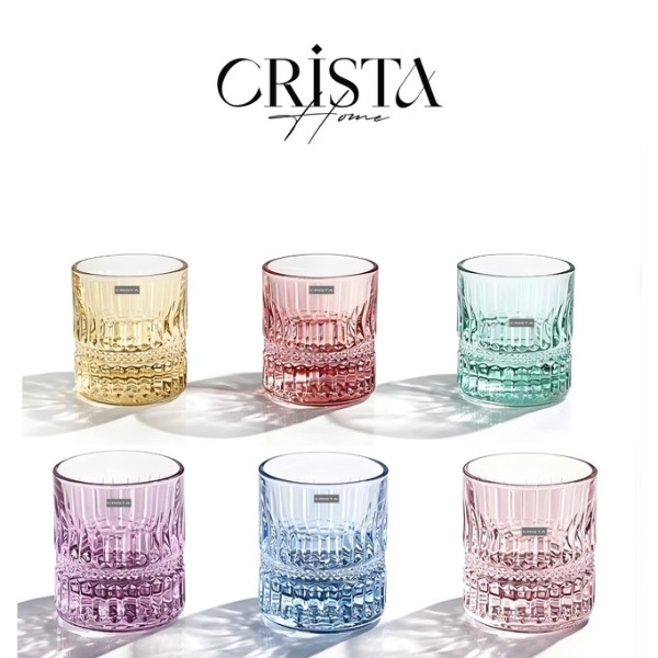 Bộ 6 cốc rượu whisky Crista Home 195ml