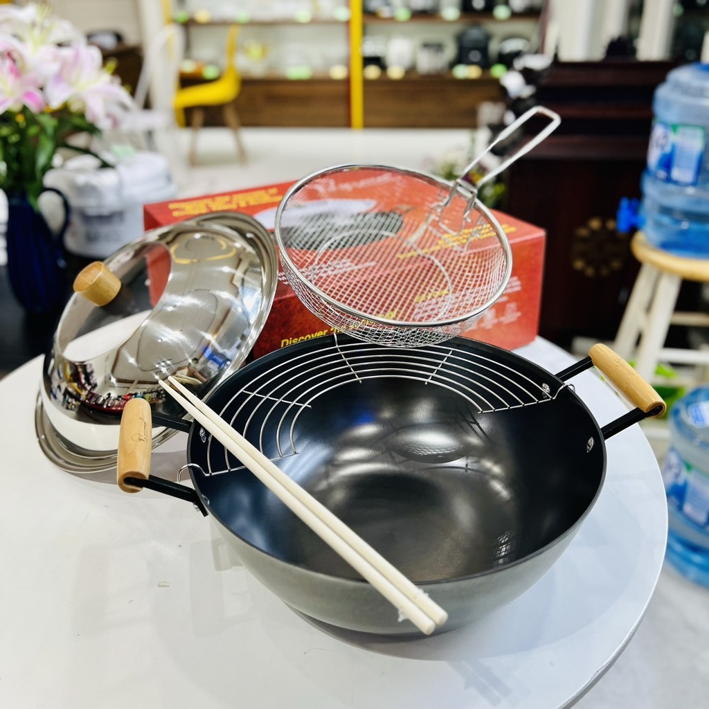 Chảo gang sâu lòng La Gourmet 34cm 0543