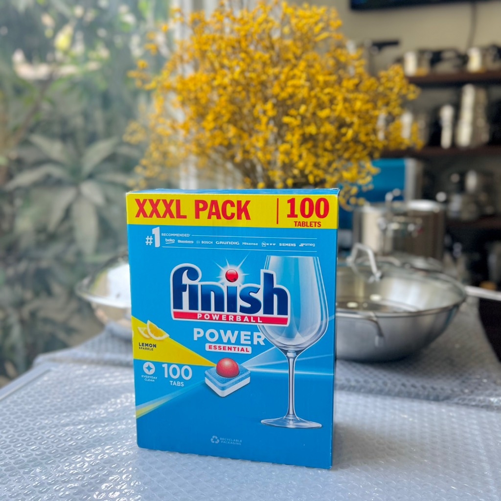 Viên rửa bát Finish Essential 100 viên hương chanh