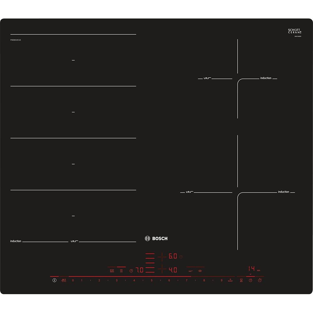 Bếp từ Bosch PXE601DC1E Serie 8 đa điểm và 2 vùng nấu