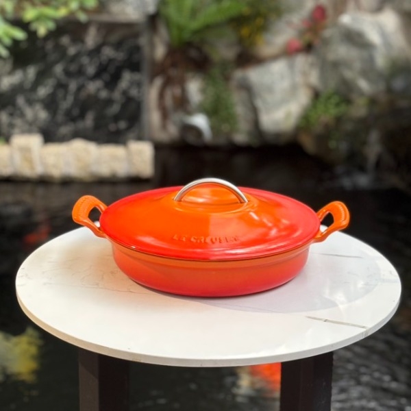 Chảo gang Le Creuset Modern Heritage 28cm 2.9L màu cam (21701 28 090 2430)