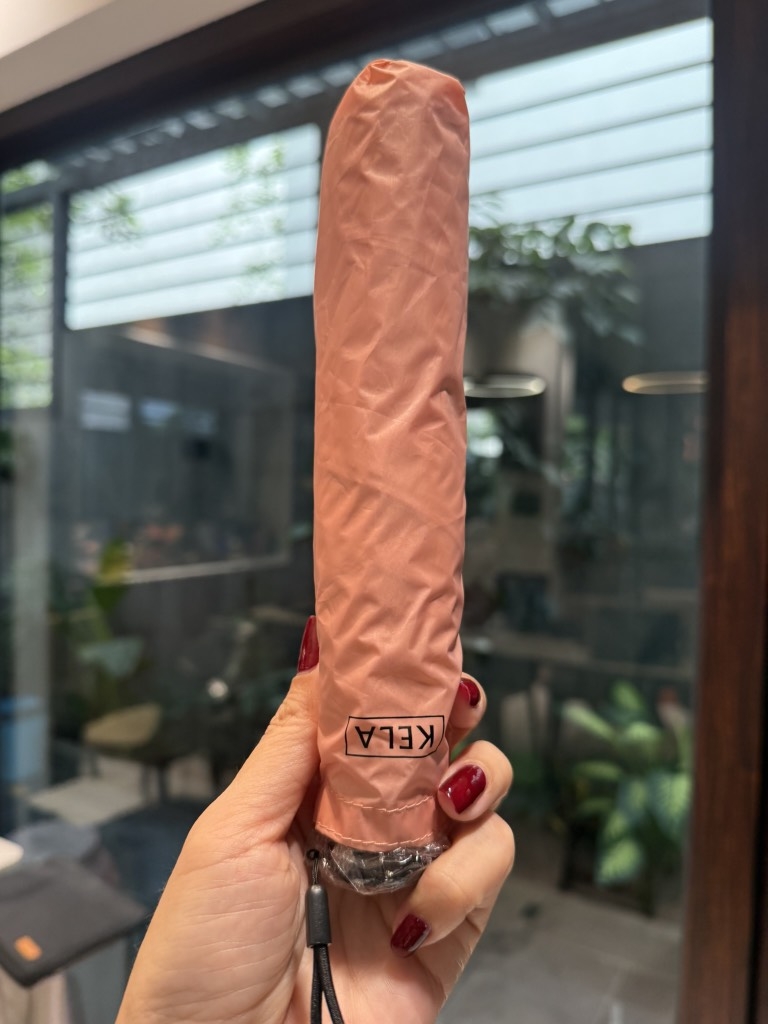 Ô trơn Kela chống UV KL-6001 màu hồng