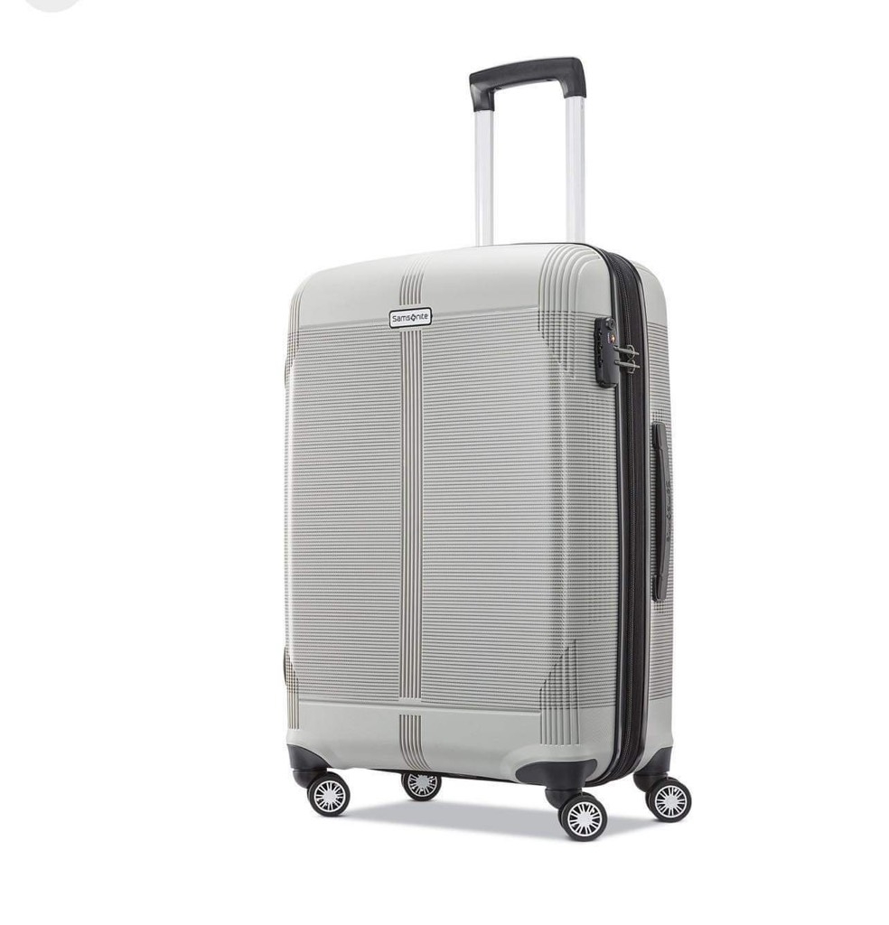 Vali Samsonite Supra DLX 69/25 Grey Size M màu bạc