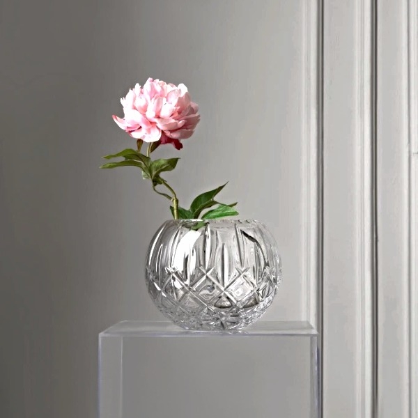Lọ hoa pha lê Bohemia Sheffield 17,5cm hình cầu tròn