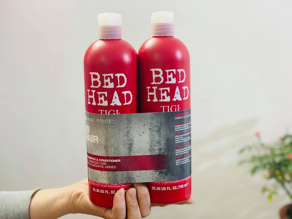 Cặp dầu gội xả Tigi đỏ 750ML