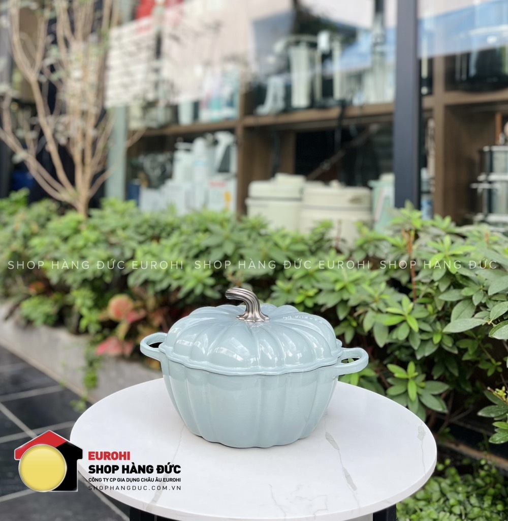 Nồi gang Le Creuset Bí Sea Salt 24cm 3.7L (21238 24 71 74430)