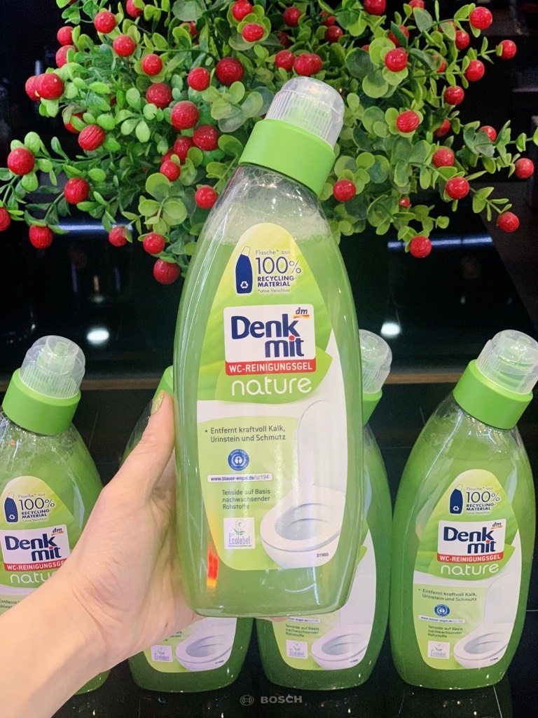 Dung dịch vệ sinh bồn cầu Denkmit WC-Reiniger nature 750ml xanh lá D12