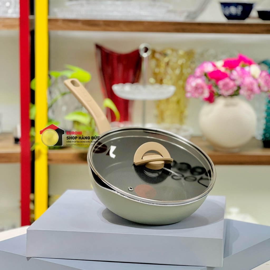 Chảo sâu lòng Tefal One Pick Pot Pan 24cm có nắp màu xanh