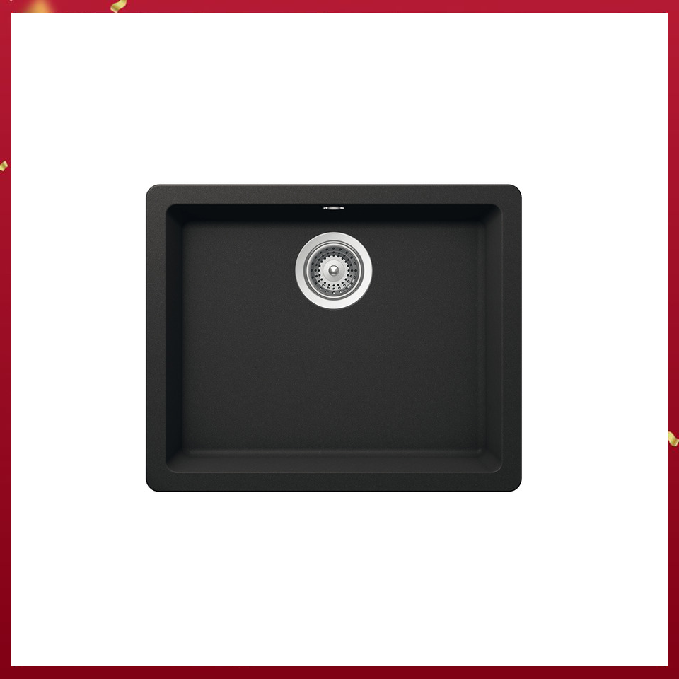 Chậu rửa bát đá 1 hố HAFELE HS19 - GEN1S60 (màu đen)