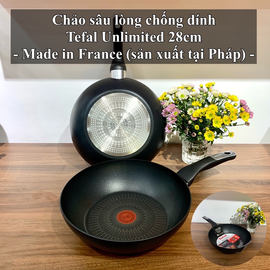 Chảo chống dính sâu lòng Tefal Unlimited 28cm