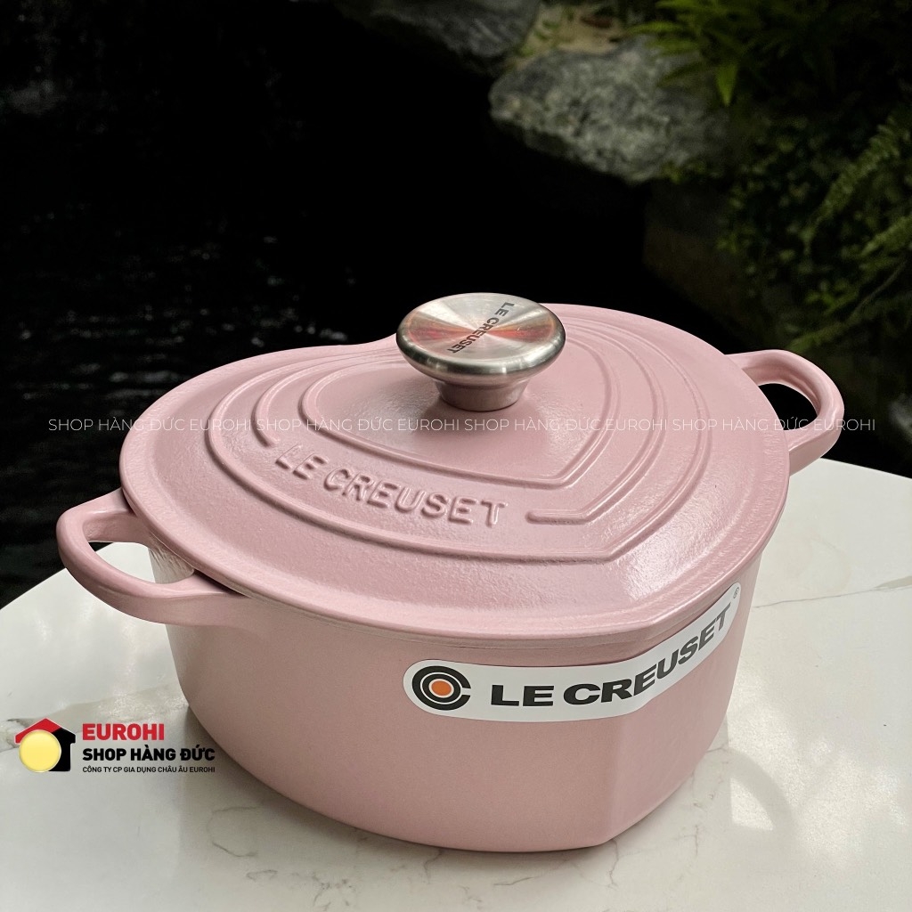 Nồi gang Le Creuset trái tim 20cm 1.9L màu hồng (21401 20 50 14460)