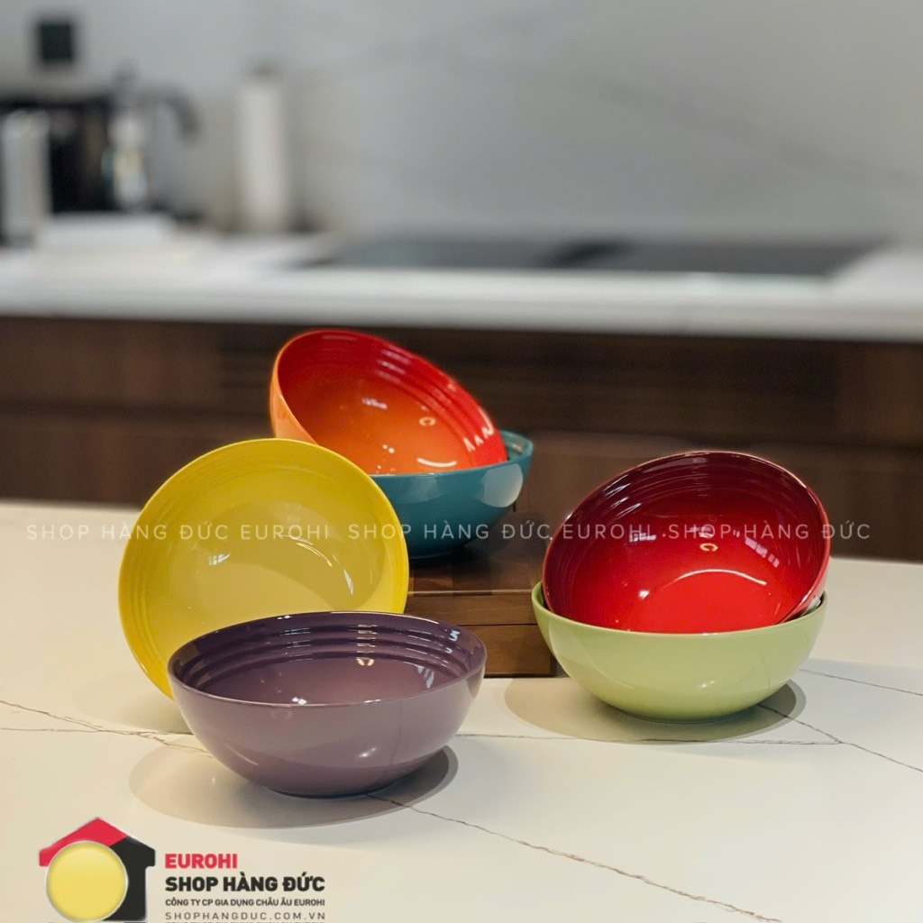 Set 6 bát sứ cầu vồng Le Creuset Rainbow 16cm