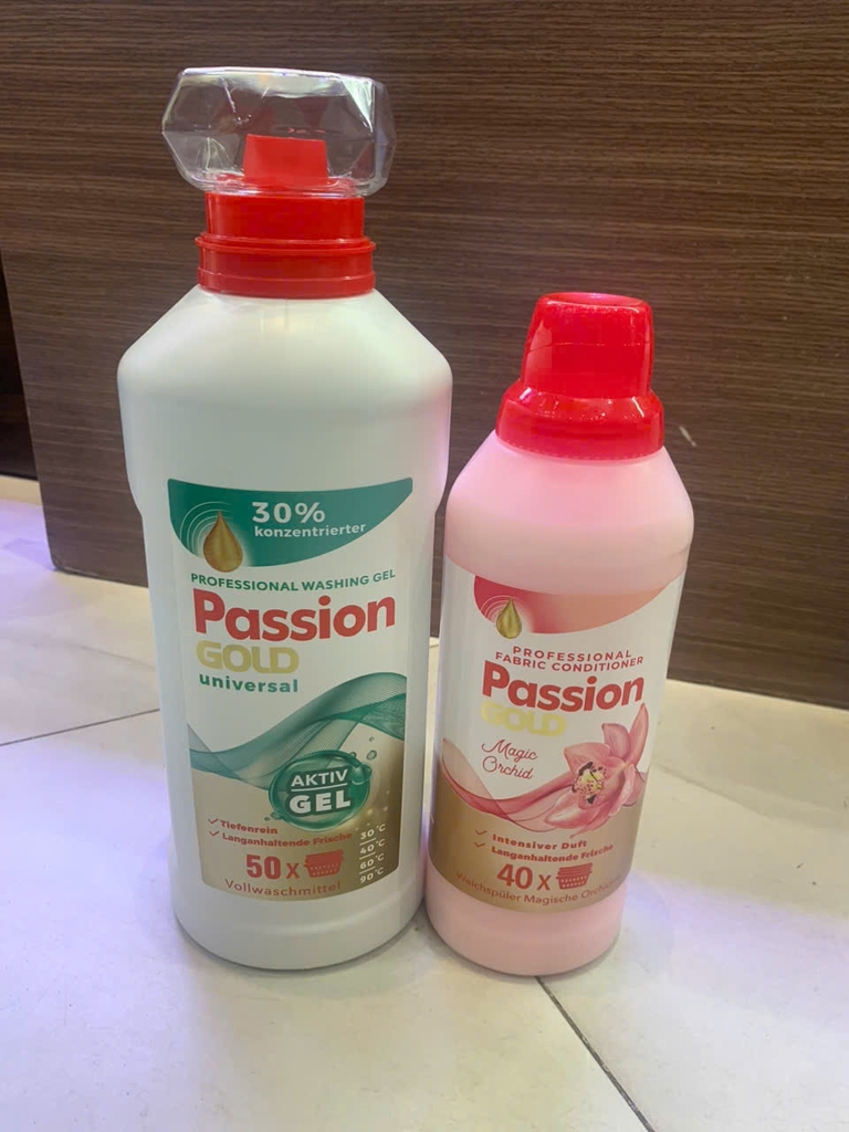 Sét nước giặt Passion 2L (tặng xả Passion 1L Hồng)