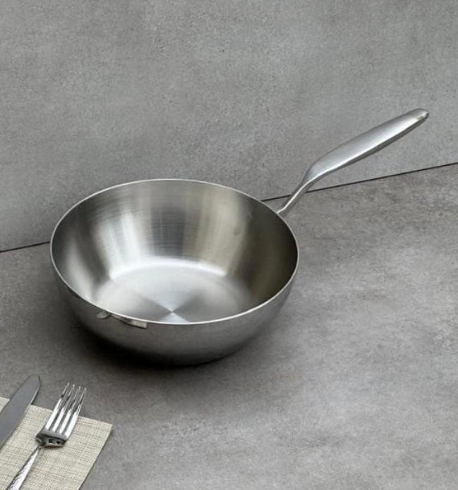 Chảo Kaiyo inox đáy liền sâu lòng 20cm