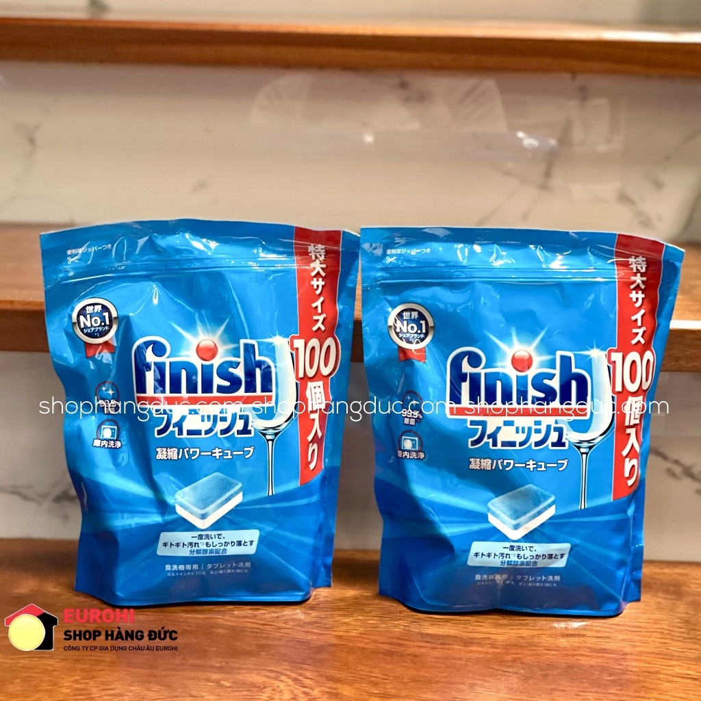 Viên rửa bát Finish Power Cube Nhật 100 viên