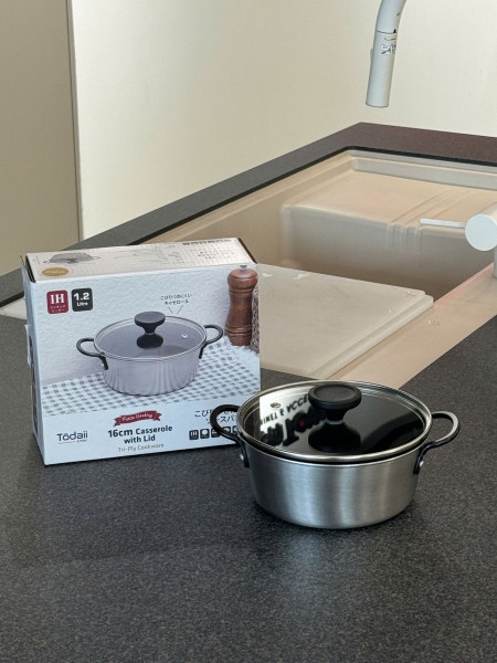 Nồi chống dính phủ inox đáy liền Tri-Ply Todaii 16cm (TDI-4915108)