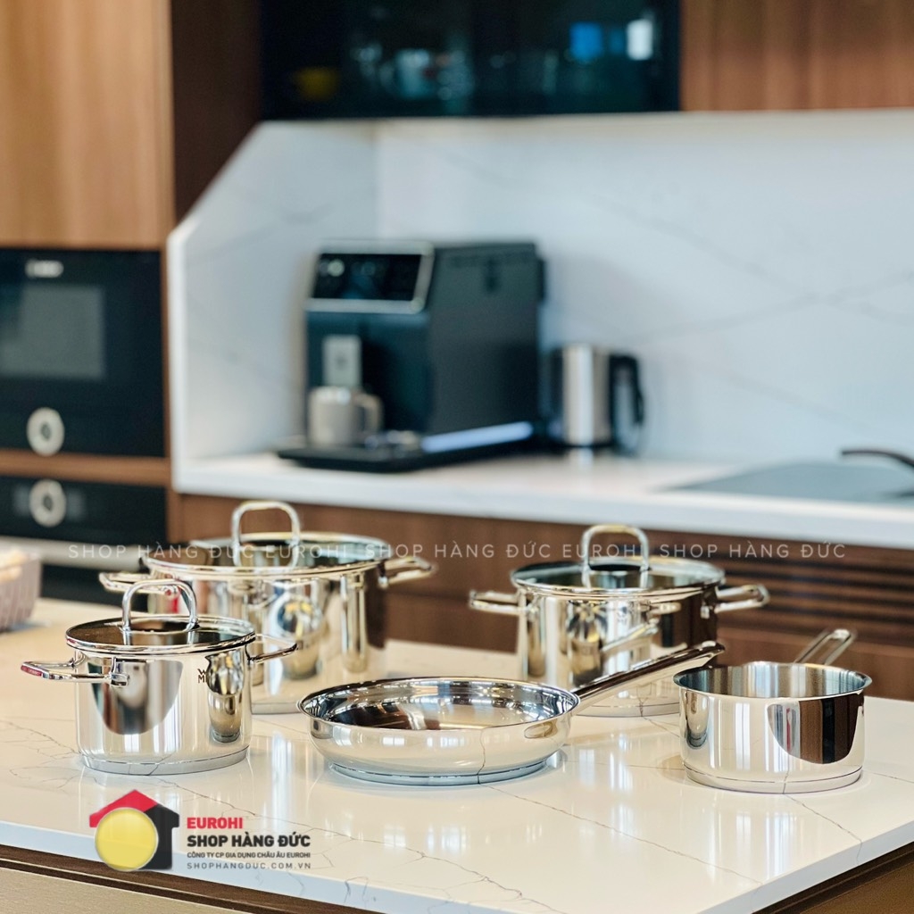Bộ nồi WMF Inspiration 5 món (4 nồi và 1 chảo inox 24cm)
